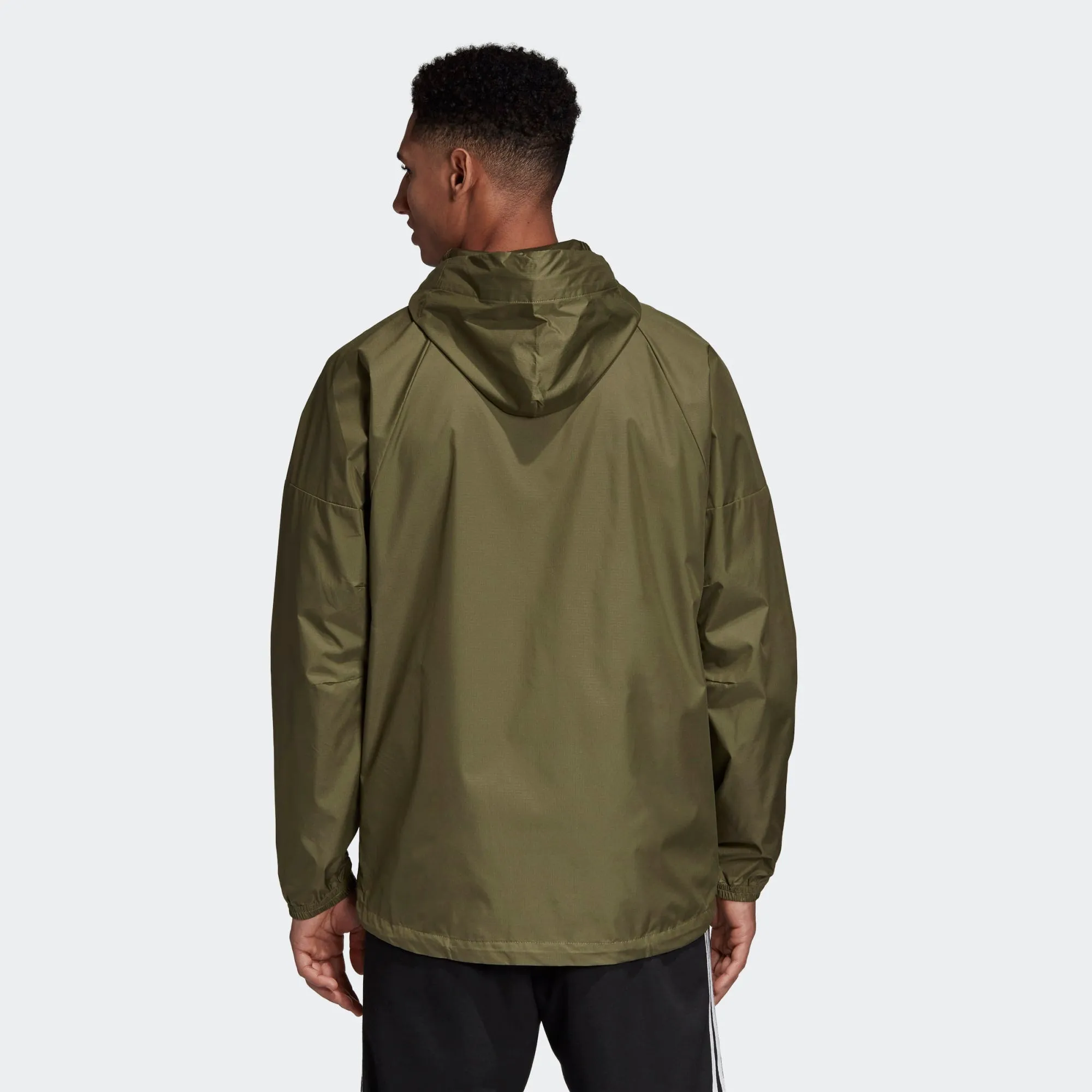 Adidas Men's windproof hooded jacket M WND DZ0049 green