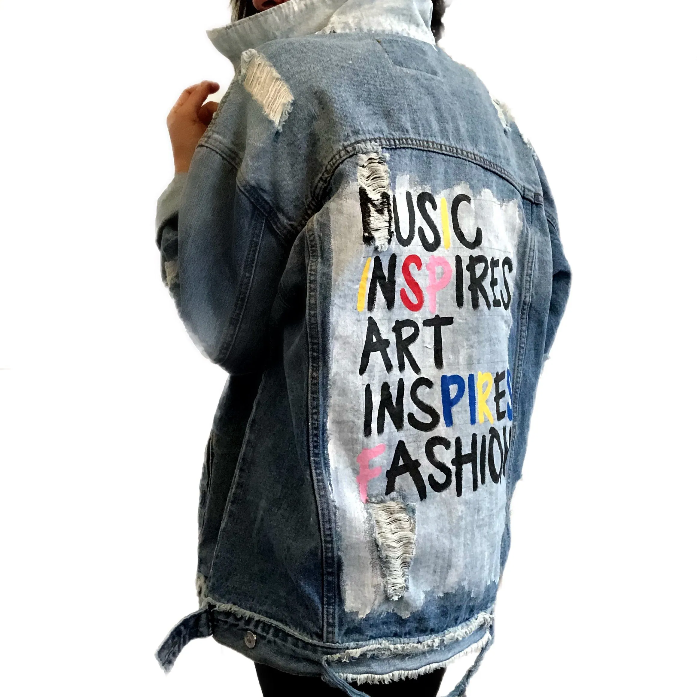 'ALWAYS INSPIRED' DENIM JACKET