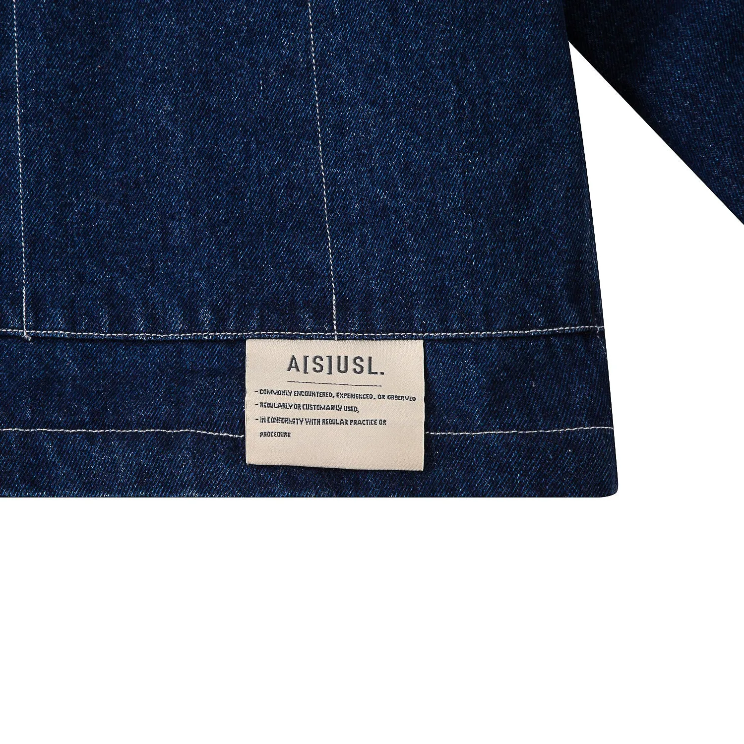 A[S]USL DENIM WORKER JACKET-DARK BLUE