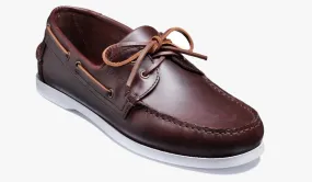 Barker Keel Moccasin Shoe -  Brown Pull Up