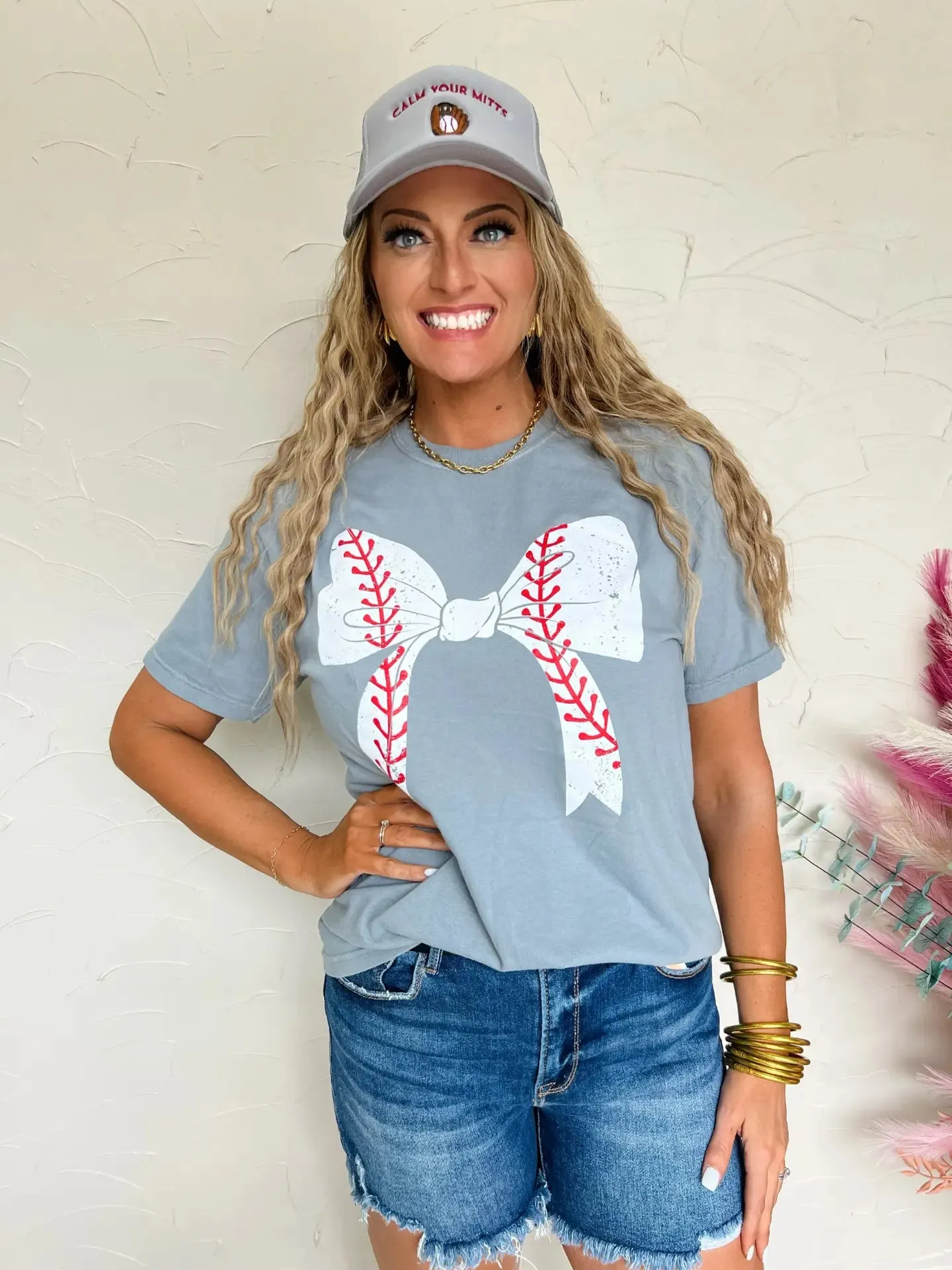 Baseball Bow Graphic Tee