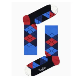 Blue Argyle Sock