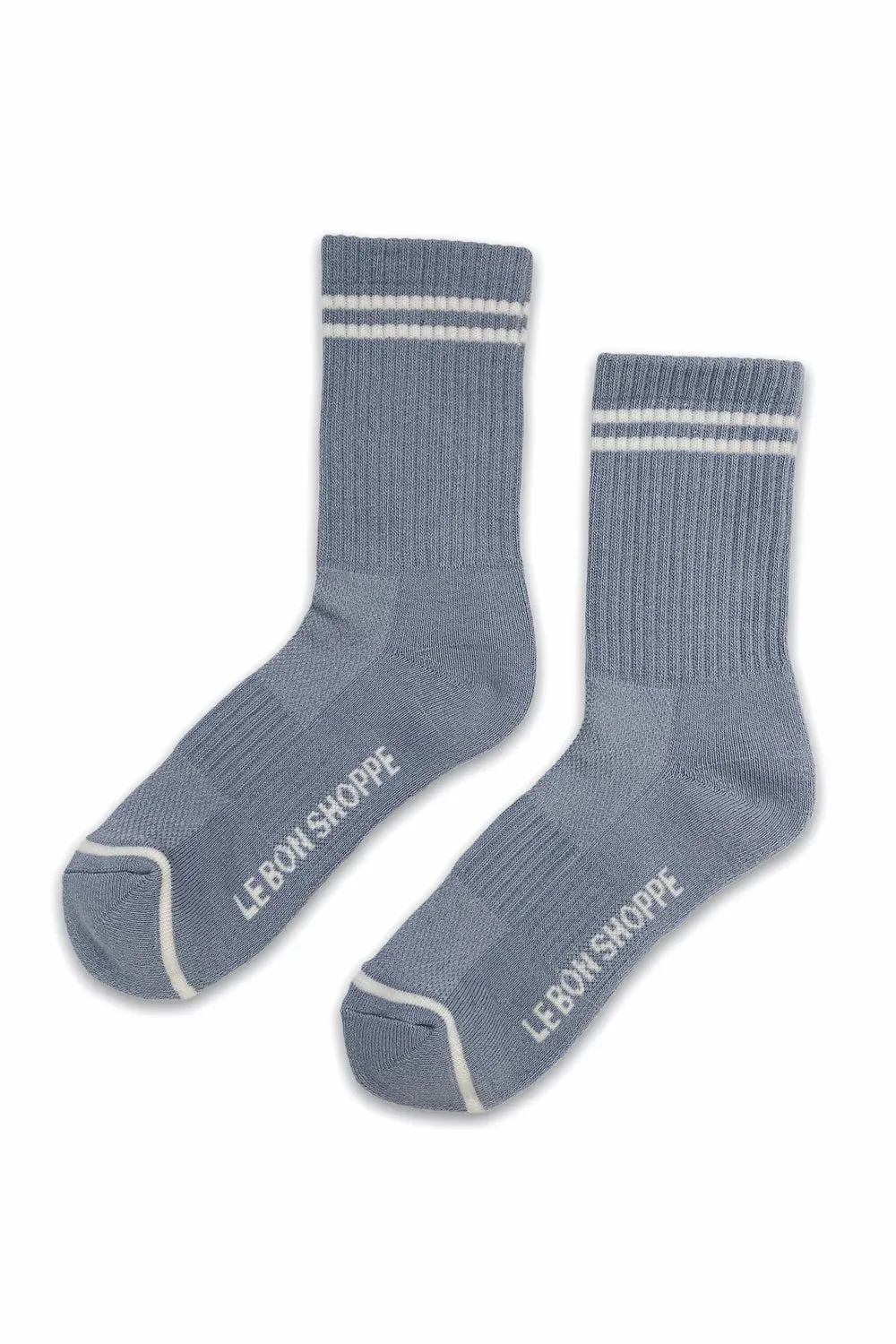 Boyfriend Socks - Blue Grey