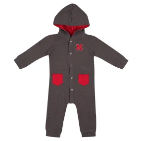 Boys' Nebraska Huskers Infant Zando-Zan Waffle Romper