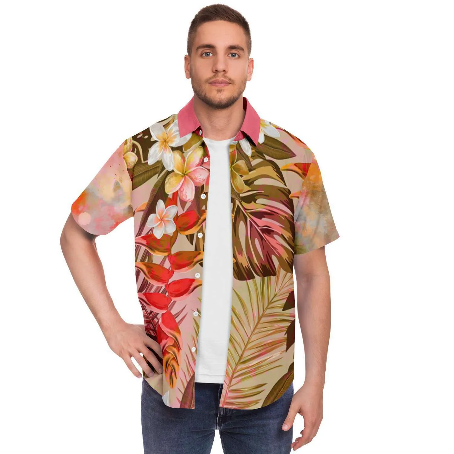 Brando Tahiti Short Sleeve Button Down Shirt