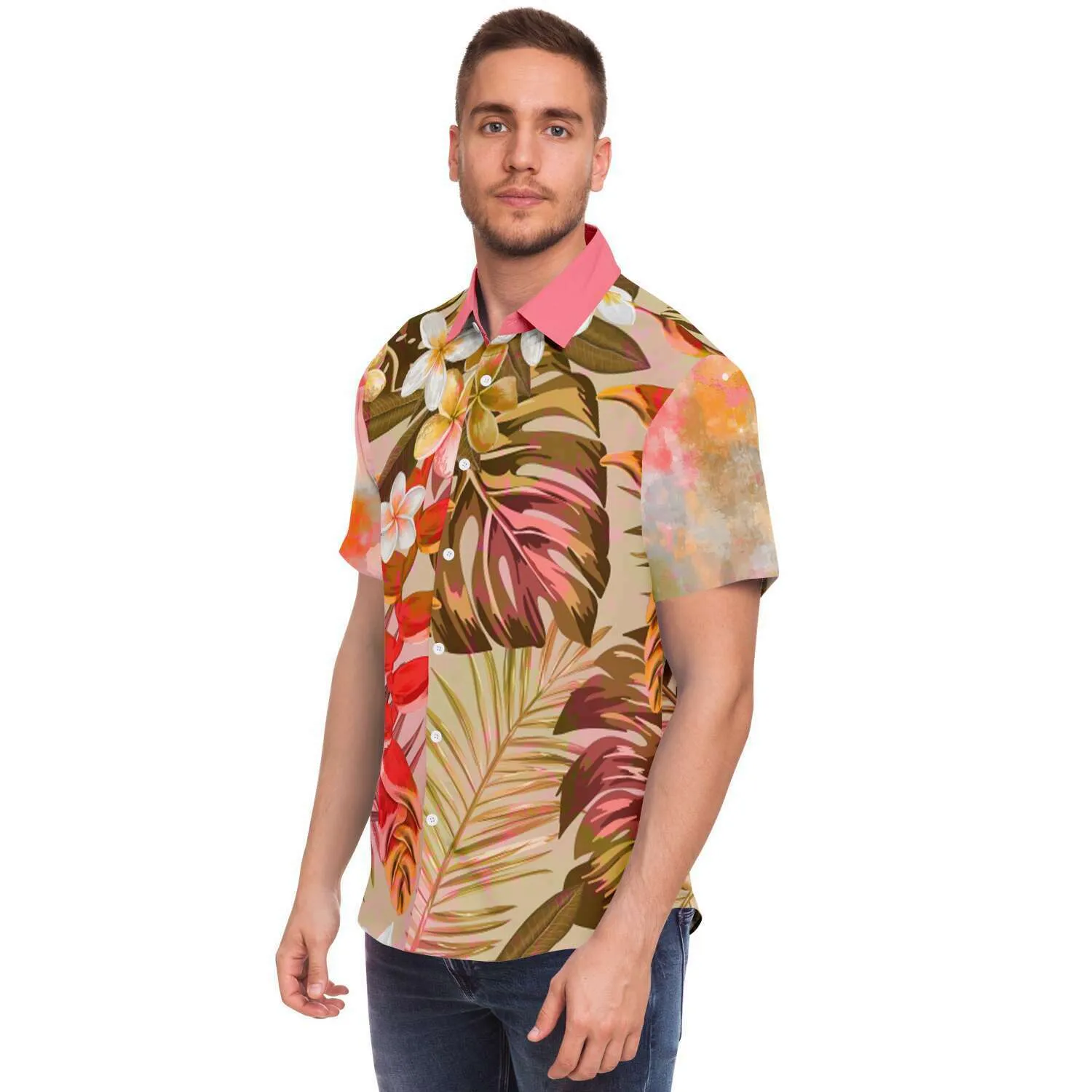 Brando Tahiti Short Sleeve Button Down Shirt