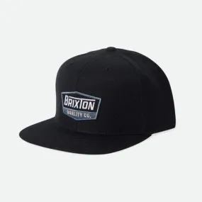 BRIXTON Regal MP Snapback Hat - Black