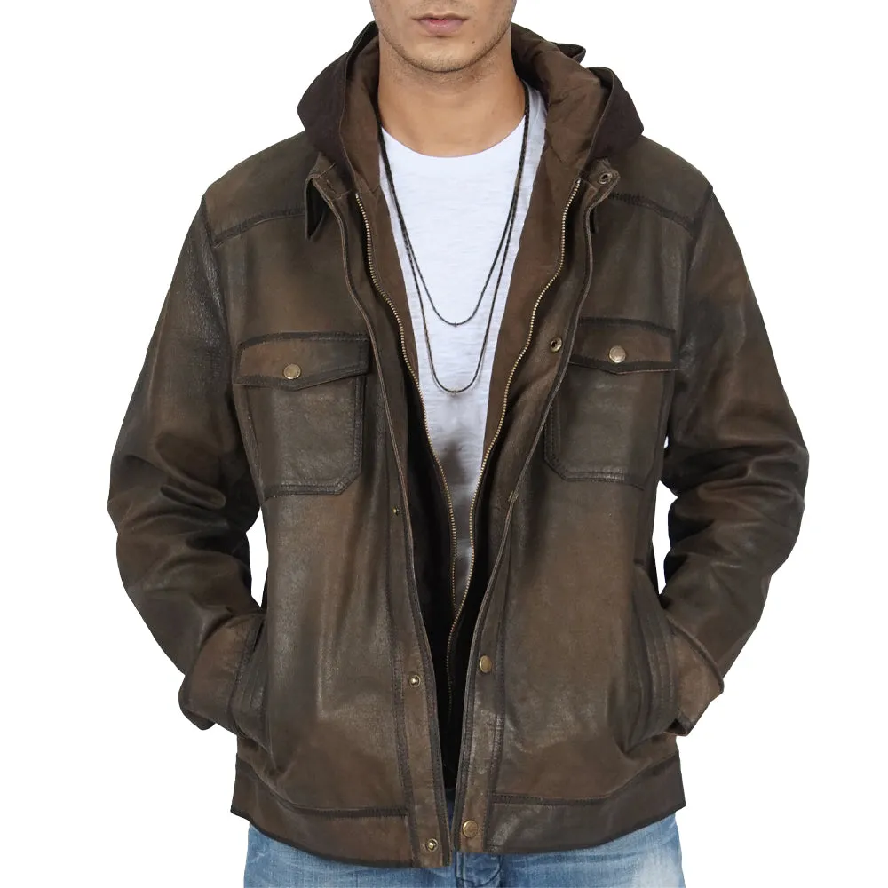 Brookfield Vintage Dark Brown Leather Jacket