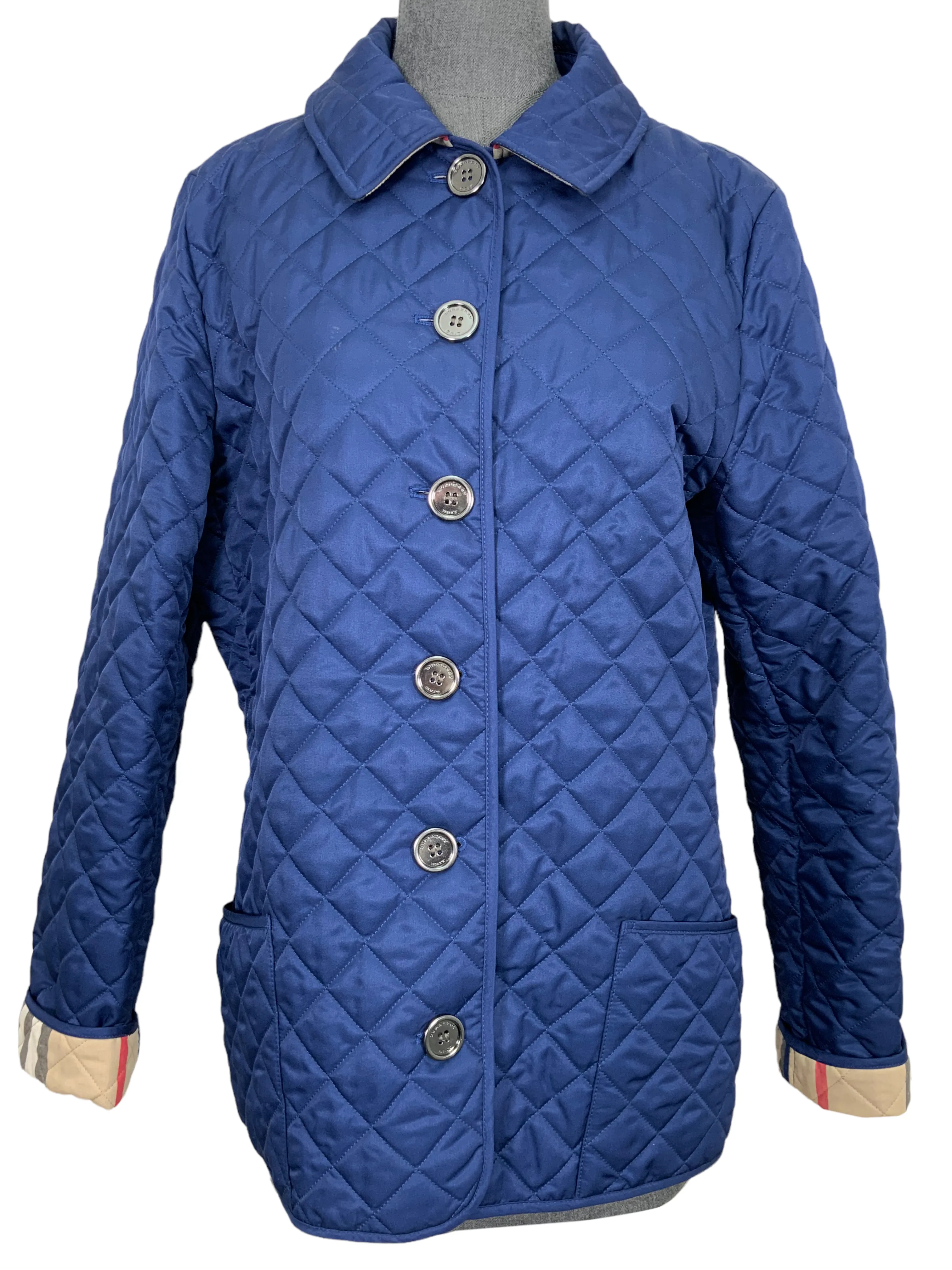 Burberry London Diamond Quilted Jacket Size M