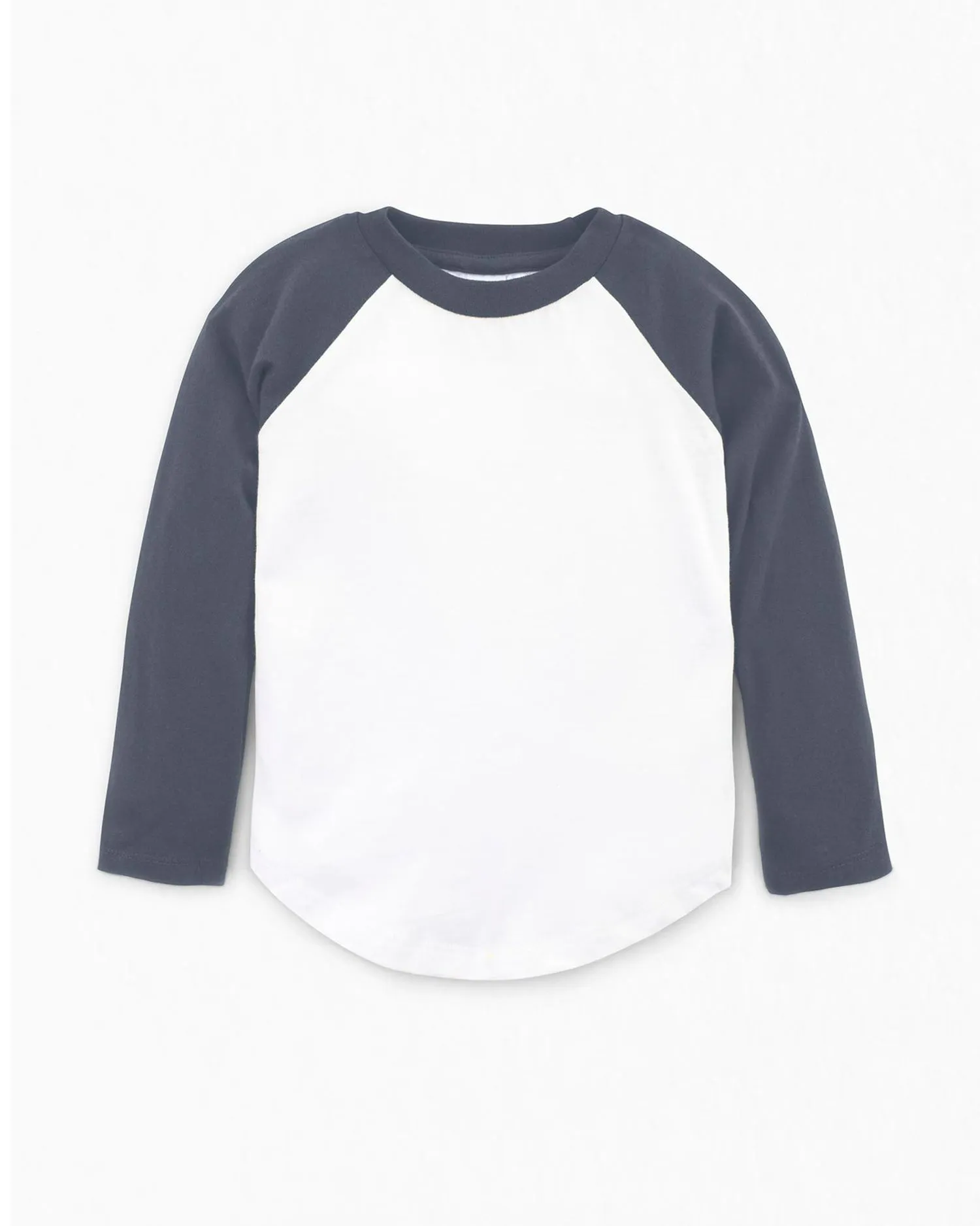 Classic Baseball Tee - White & Steel