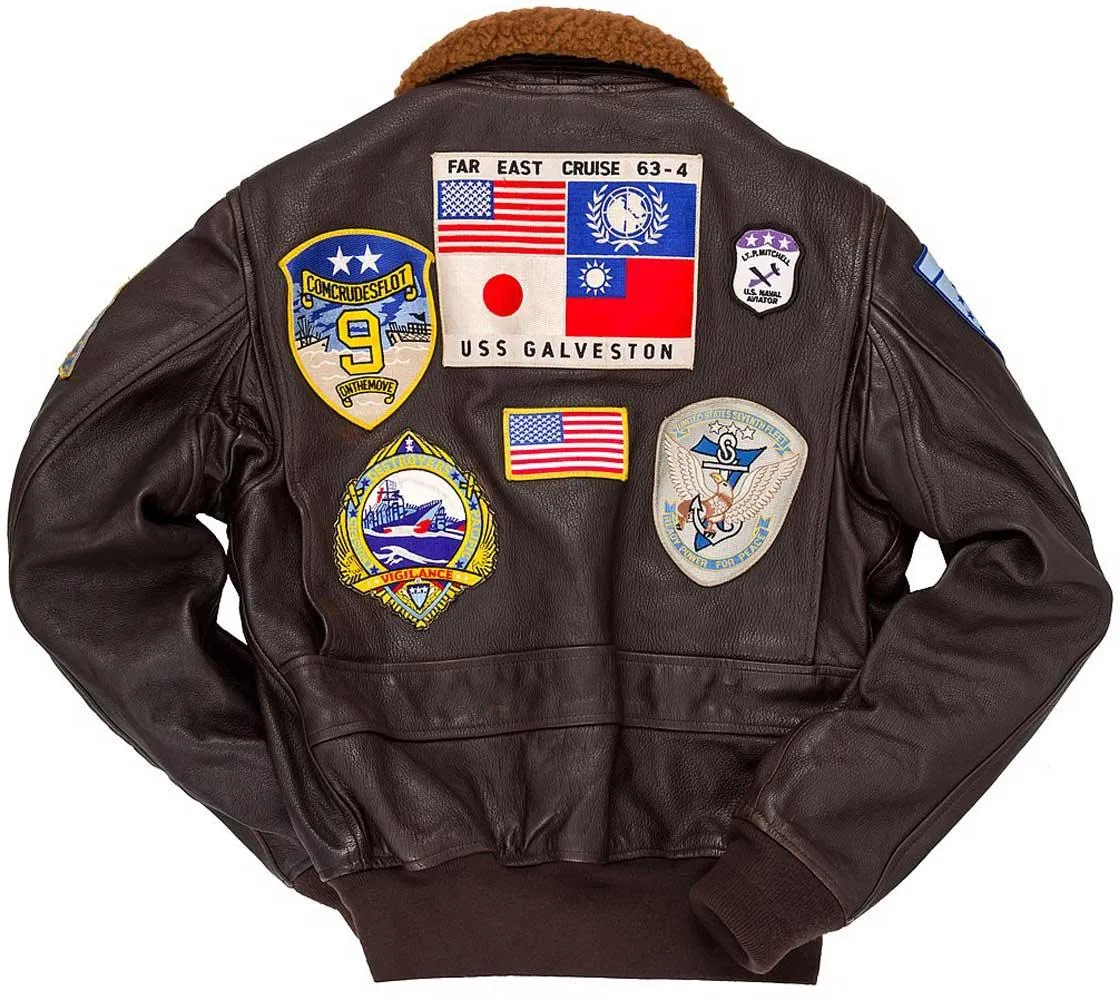 Cockpit USA Mens Reproduction Top Gun G-1 Leather Flight Jacket