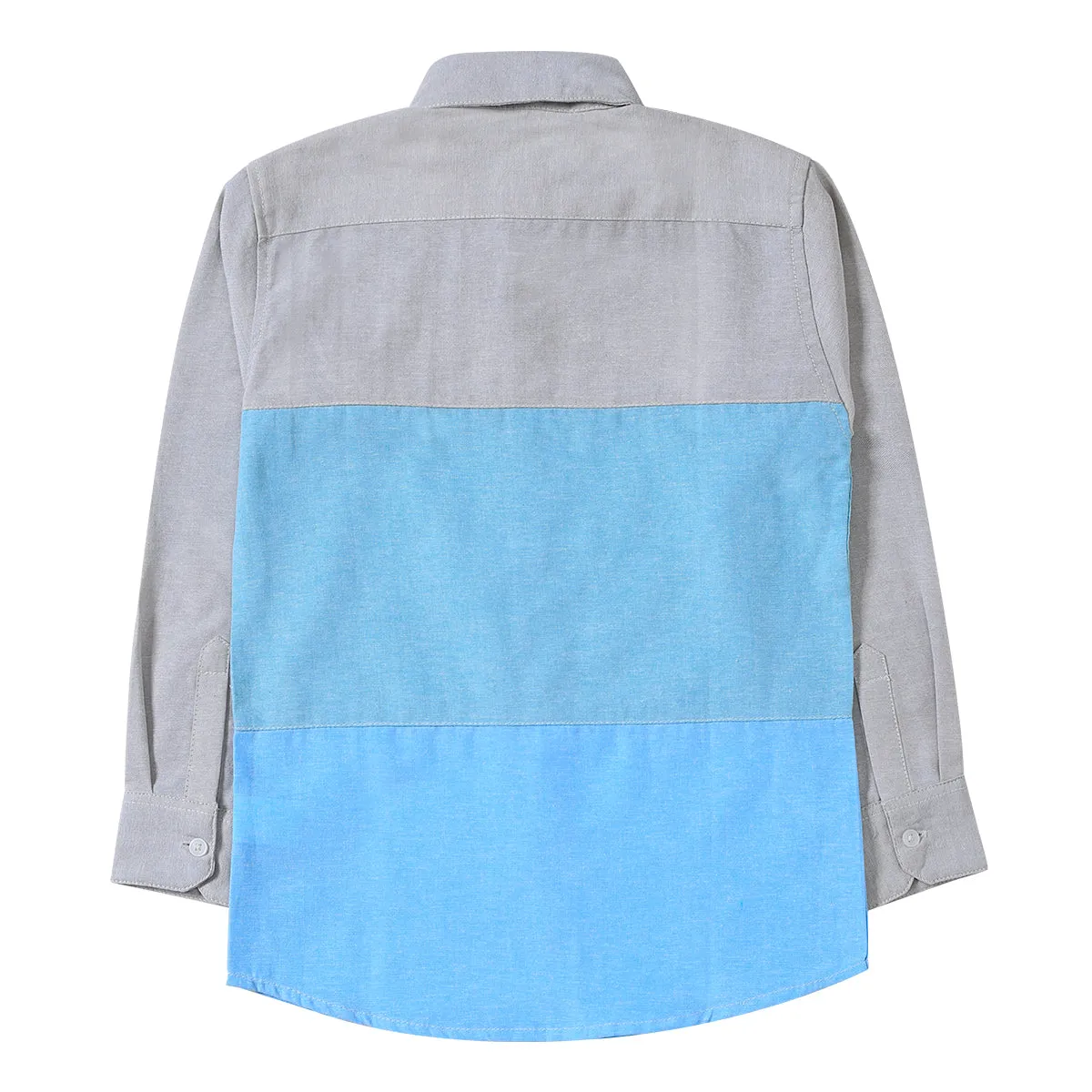 Color Blocking Button Down Shirt