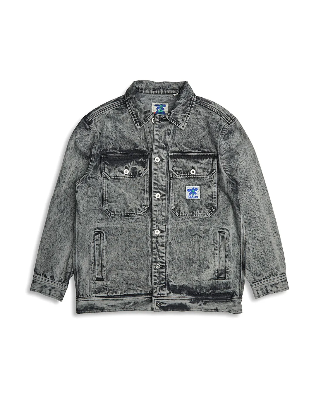 Crosby Work Jacket - Black Acid Stonewash