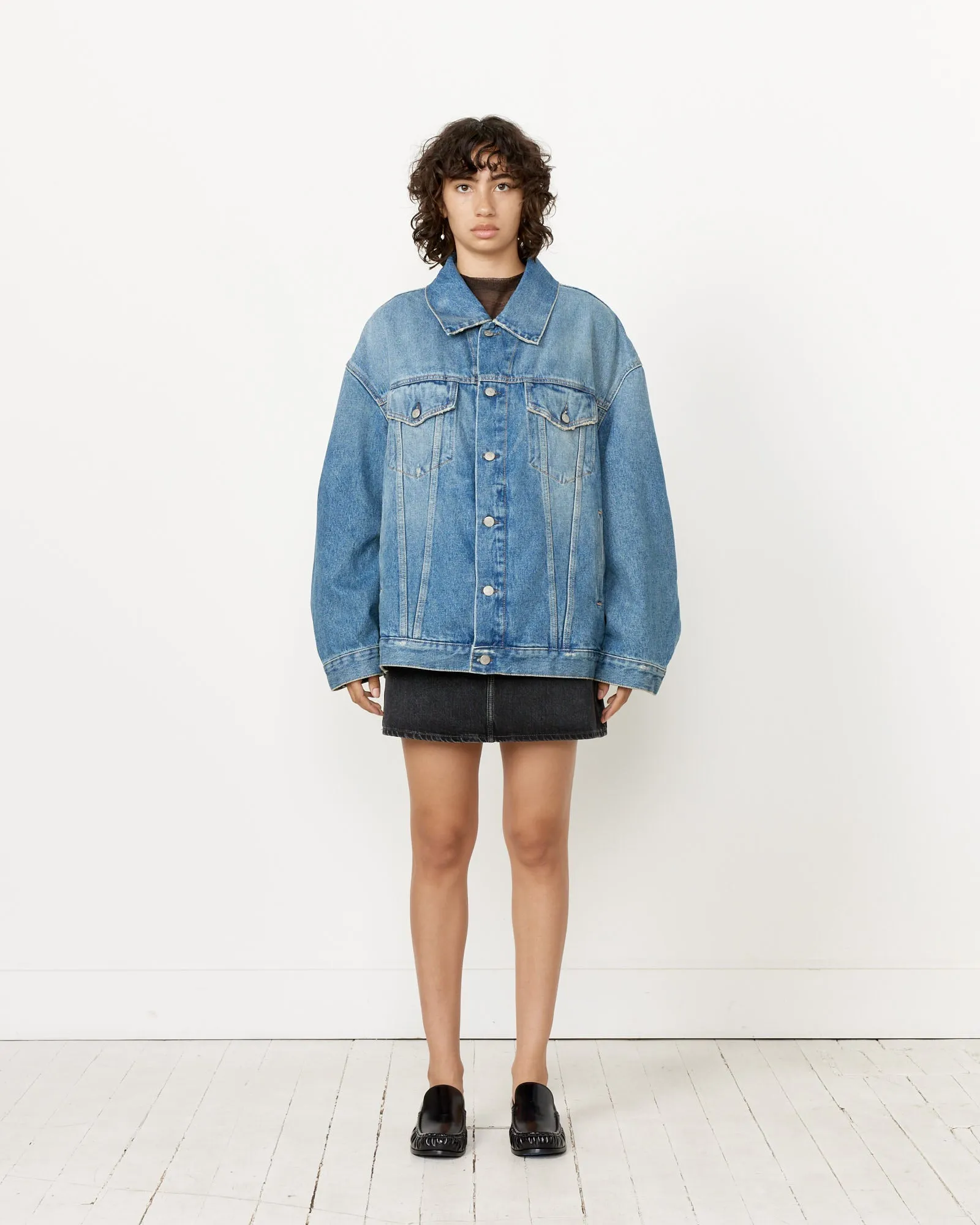 Denim Jacket in Mid Blue