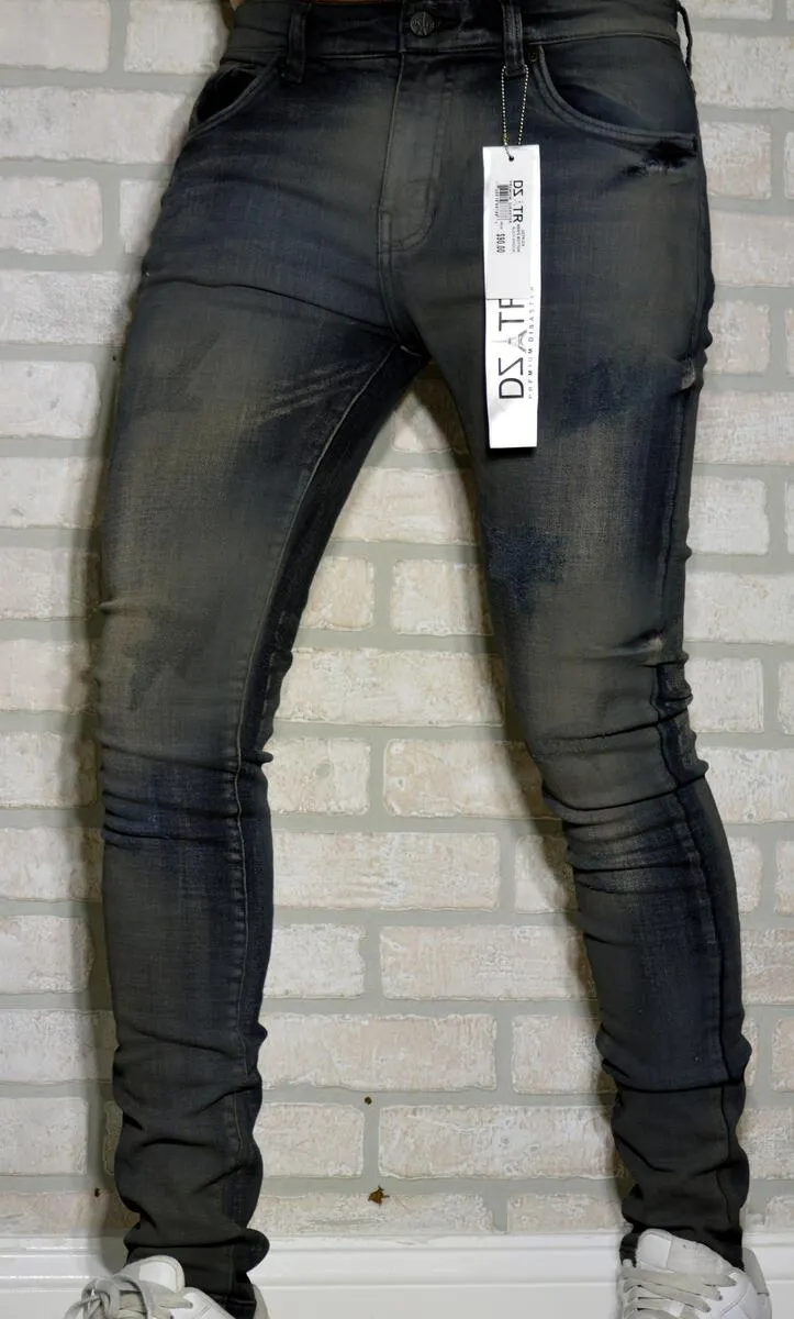 DZTR SUPER STRETCH DENIM - SLIM FIT - BLACK SHADOW