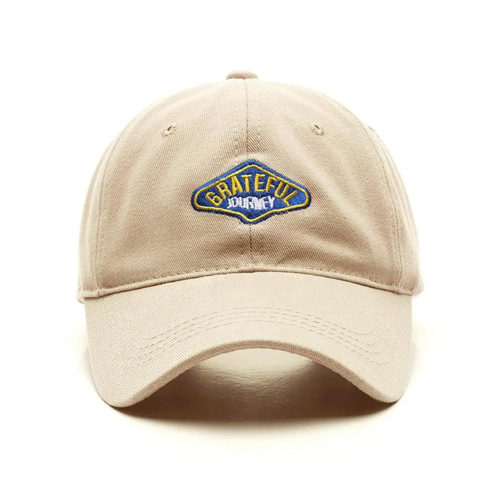 Embroidered Cotton-Twill Adjustable Baseball Cap - GRATEFUL