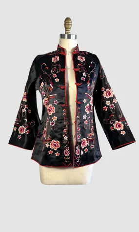 FINE CHINA 30s Silk Embroidered Jacket  Small