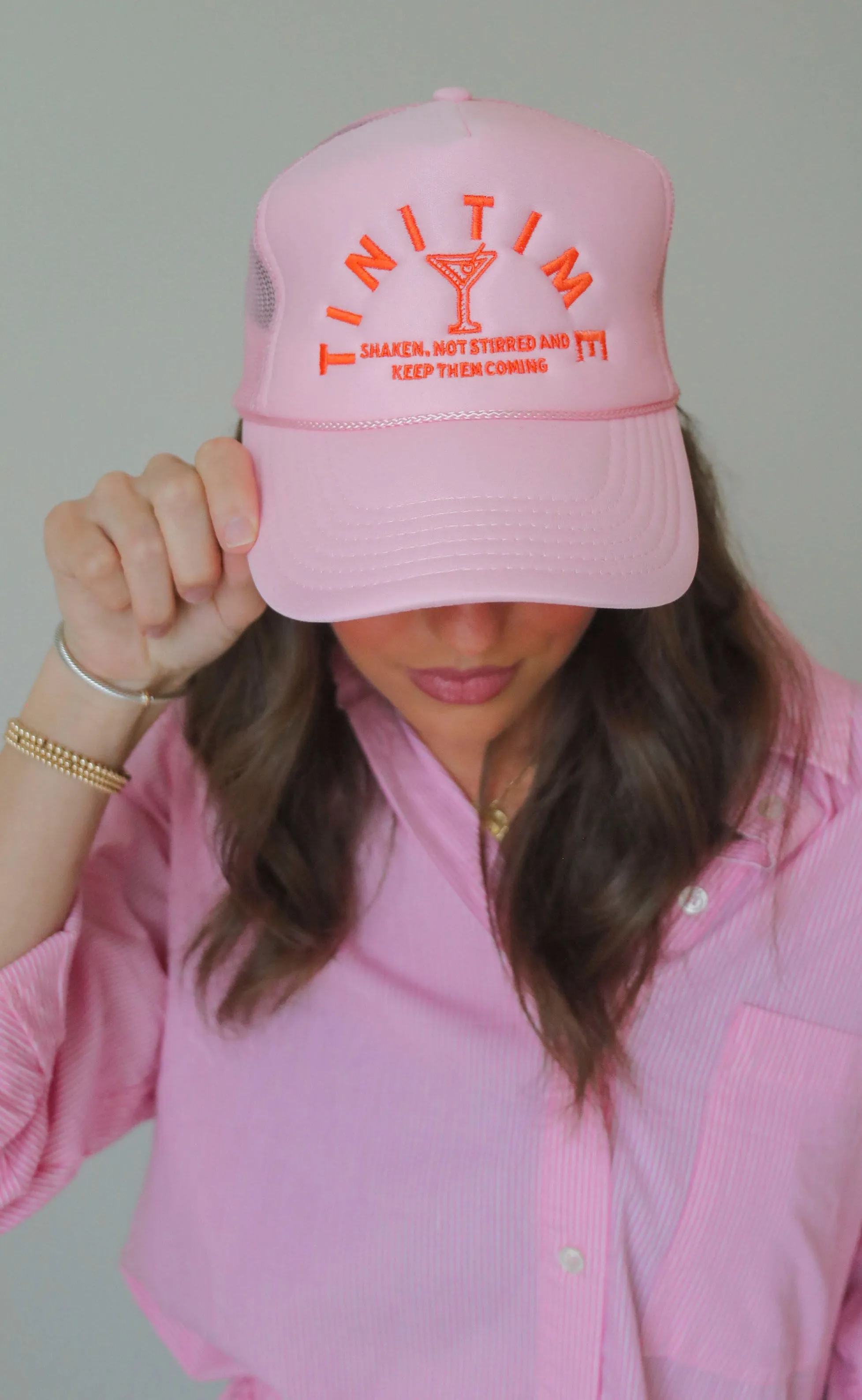 friday   saturday: tini time trucker - pink