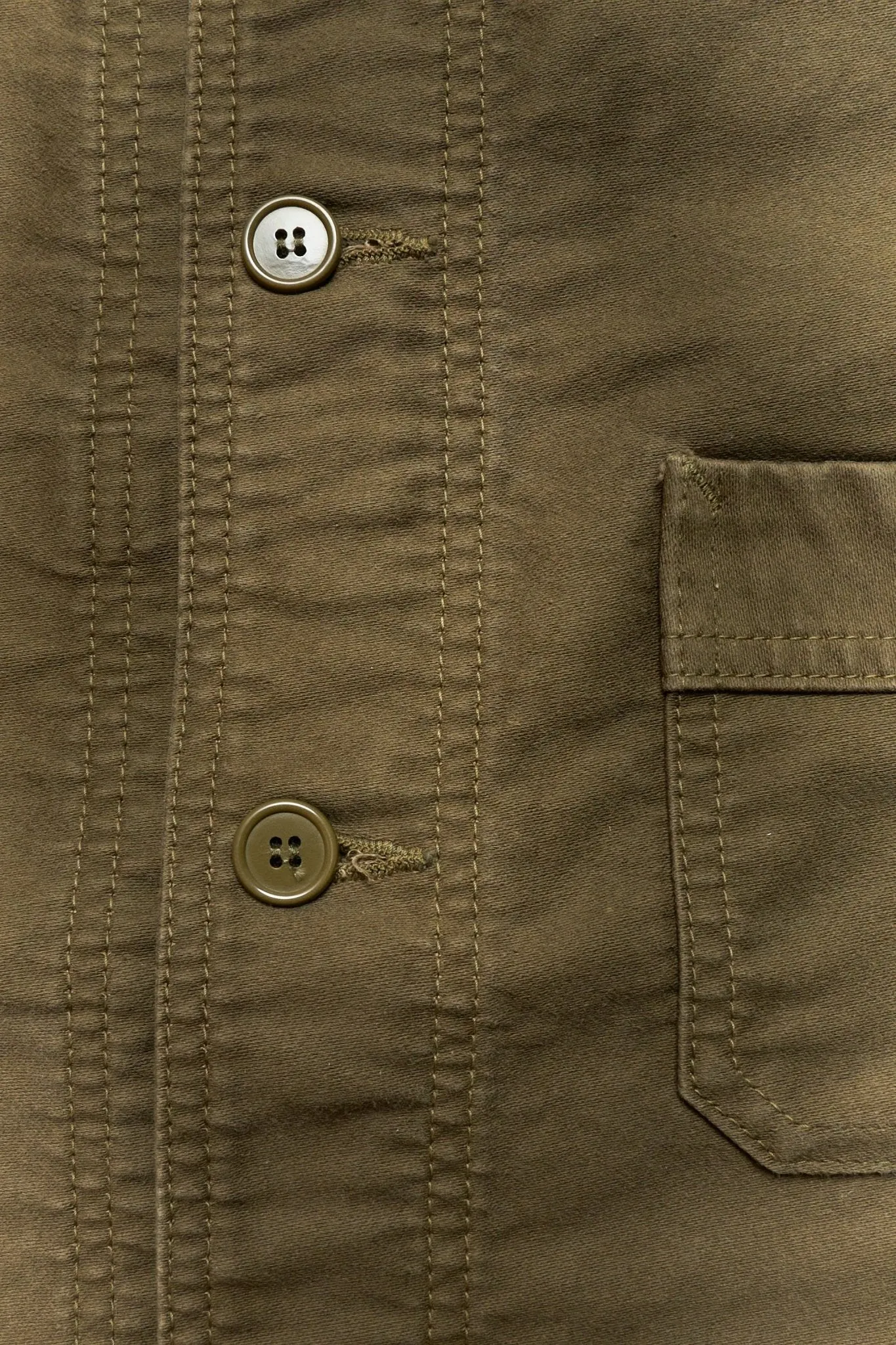 Fullcount French Moleskin Work Jacket - Olive