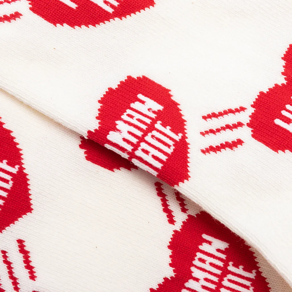 Heart Socks - Red