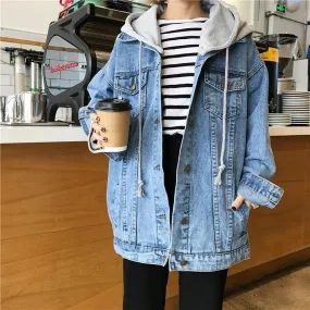 Hooded Denim Jacket