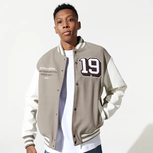 Imperial Varsity Letterman Jacket [Fossil/Stone]