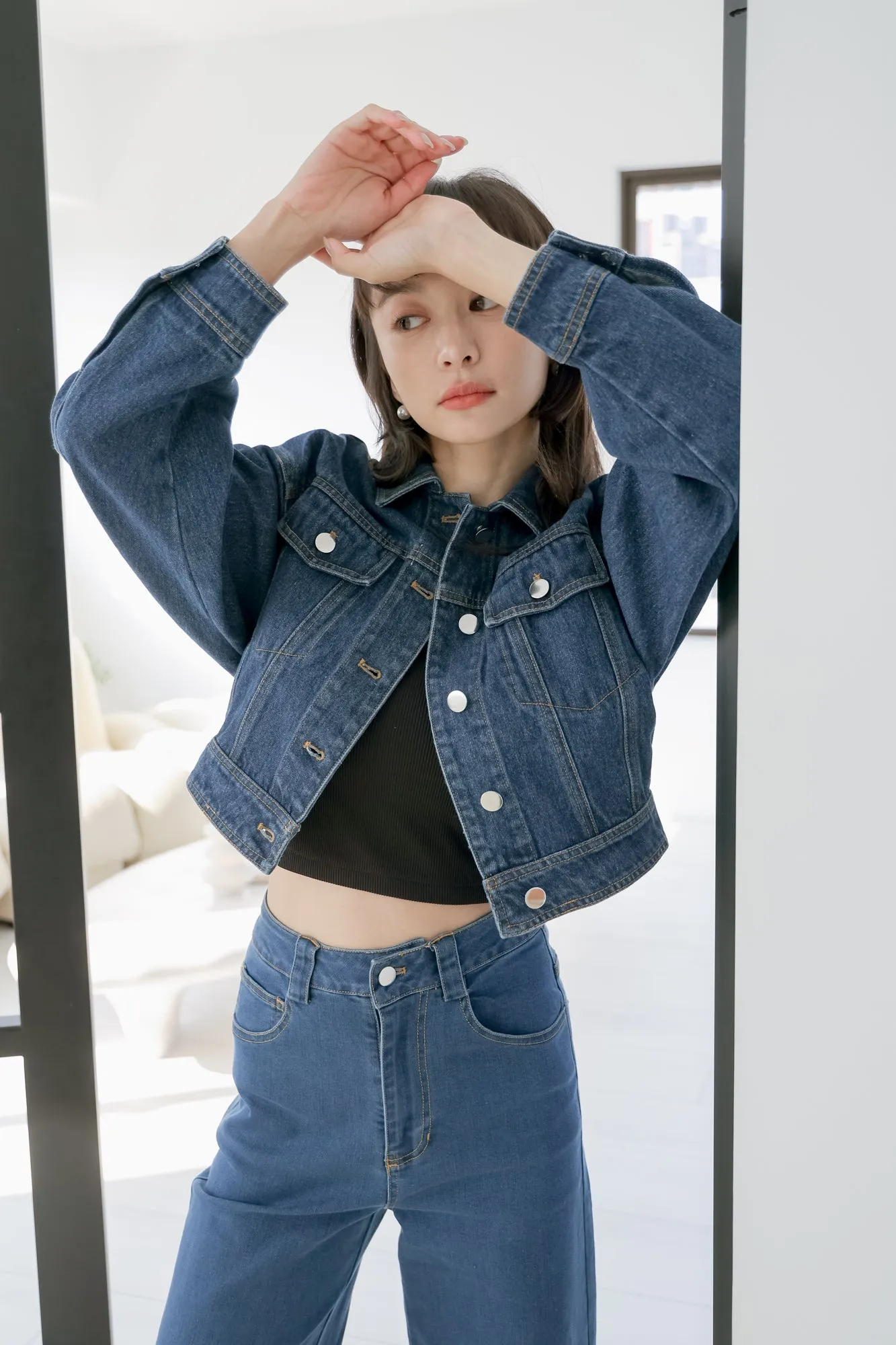 Kristen Denim Jacket in Dark Wash