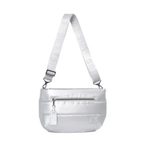 LUG Moonwalk Crossbody Bag in Metallic Silver