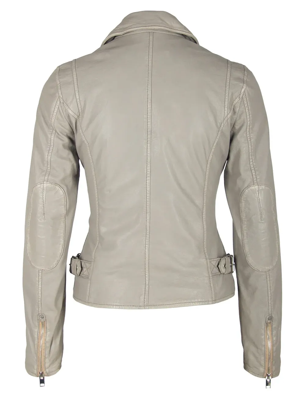 Mauritius Sofia SilverGrey Leather Jacket