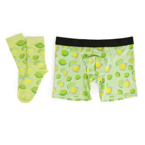 Men's Tequila Boxer Brief Underwear and Sock Set