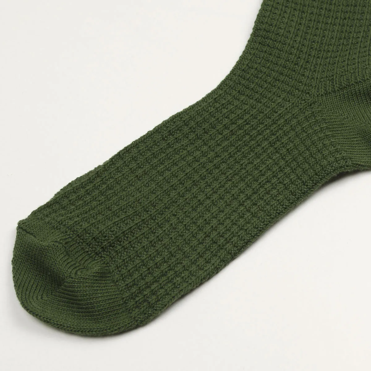 Norse Projects - Bjarki Waffle Socks - Ivy Green