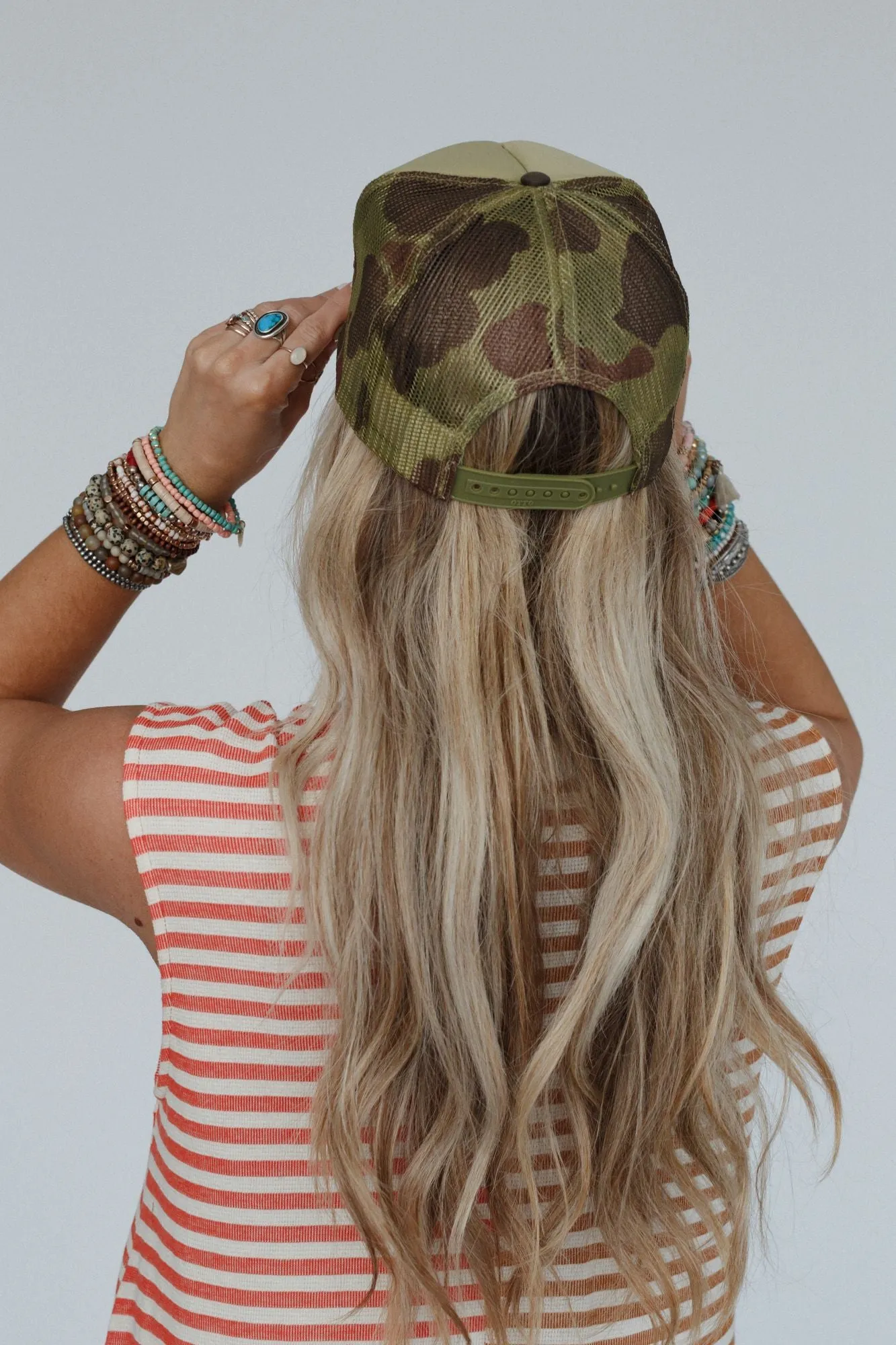 Not Your Cowboy Trucker Hat - Olive Camo