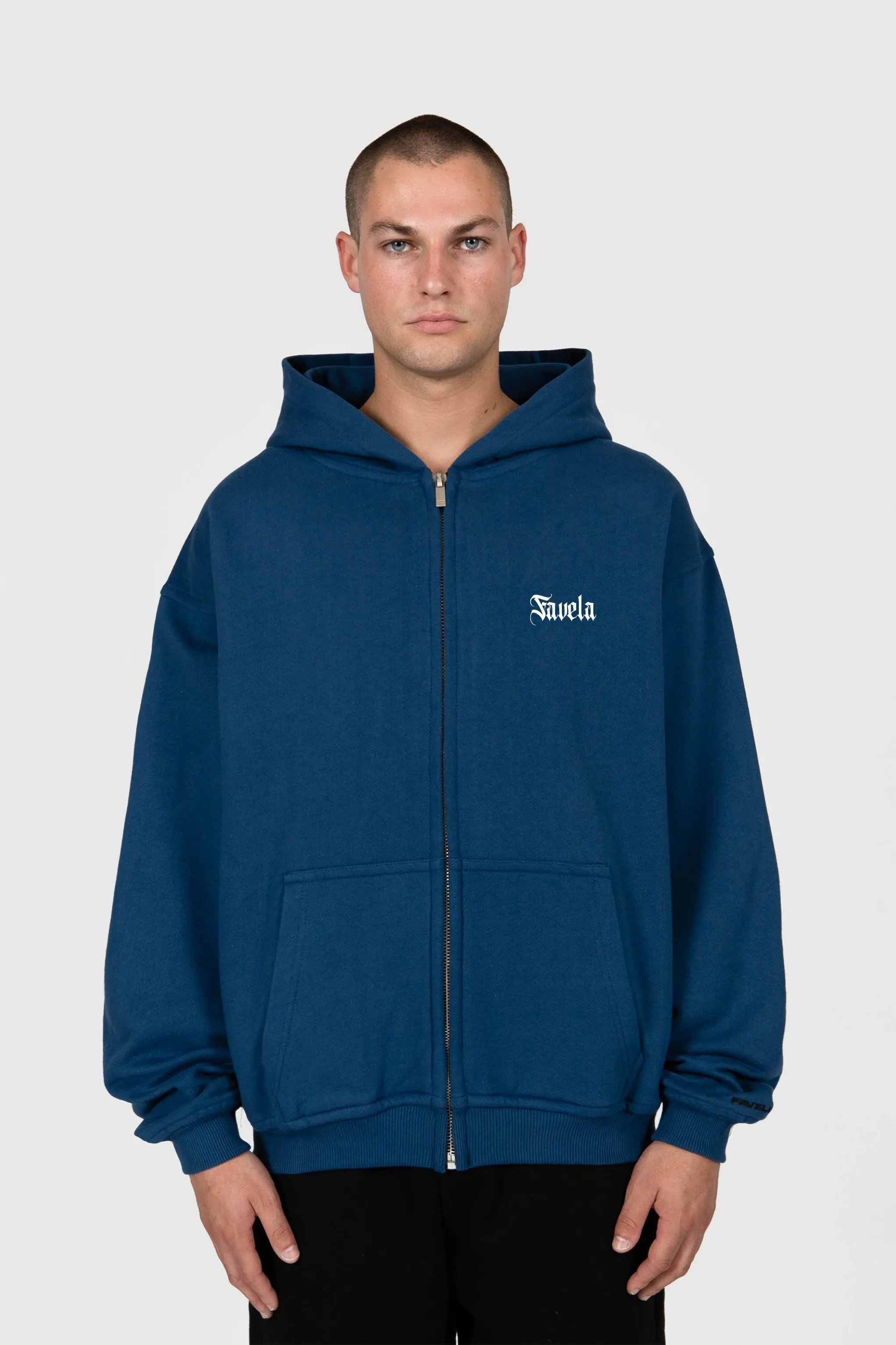 OUTLINE NAVY FRONTZIP