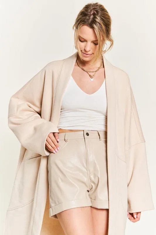 OVERSIZED KNIT LONG SLEEVE CARDIGAN