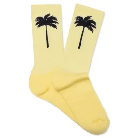 Palm Socks - Yellow/Black