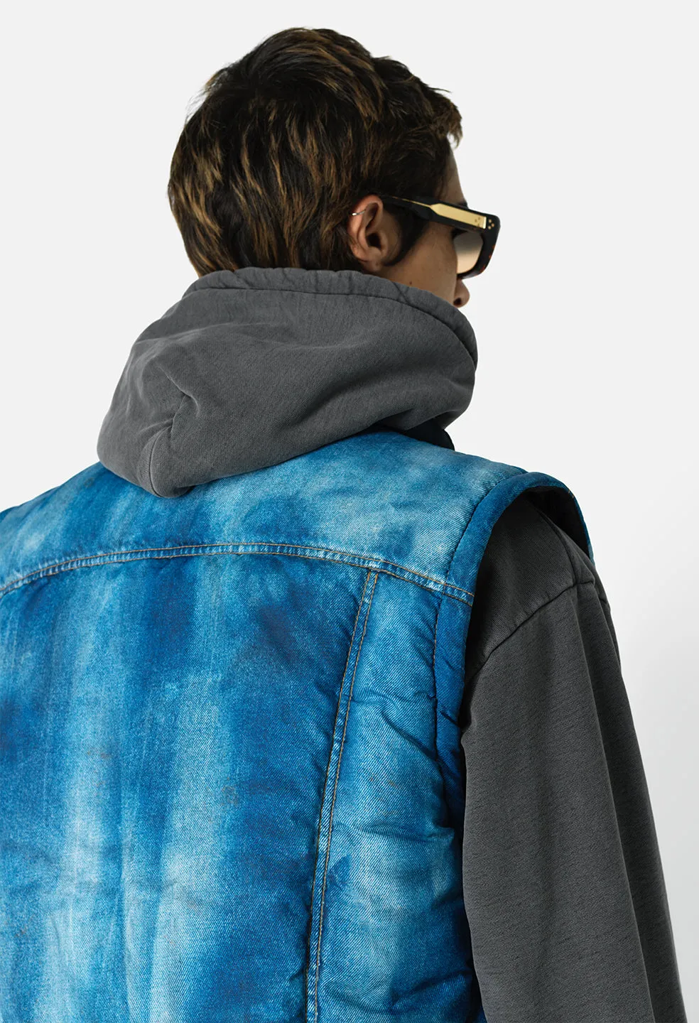 Pico Puffer Digital Print / Denim X Rider