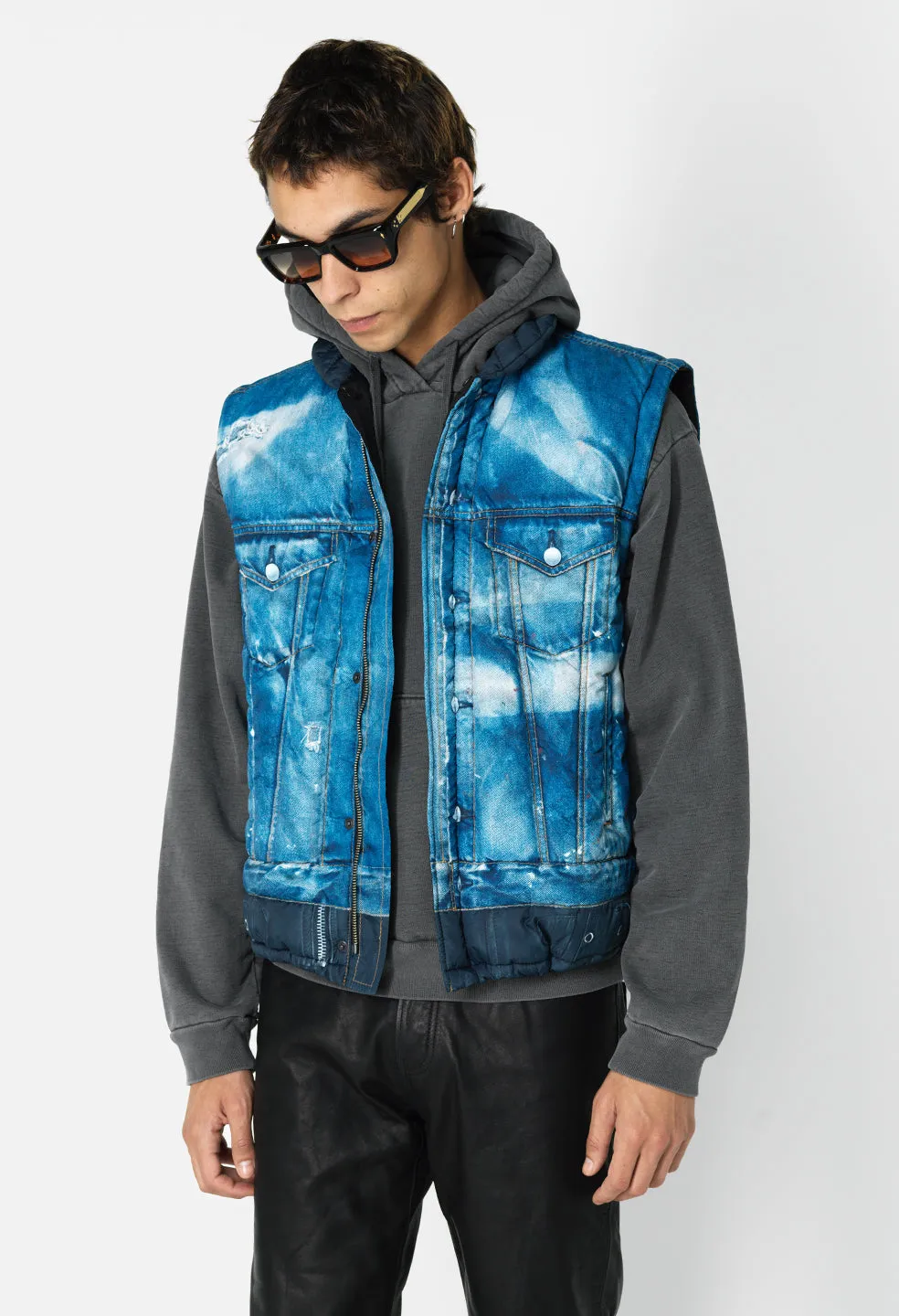 Pico Puffer Digital Print / Denim X Rider