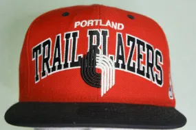 Portland Trailblazers Vintage 00's Mitchell Ness Hardwood Trucker Snapback Adjustable Hat