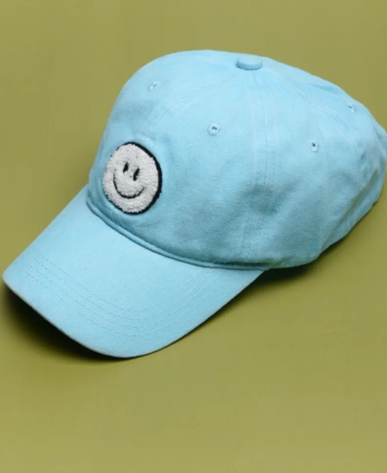 Puffy Happy Face Baseball Cap