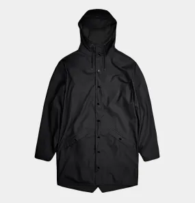 RAINS Long Jacket in Black