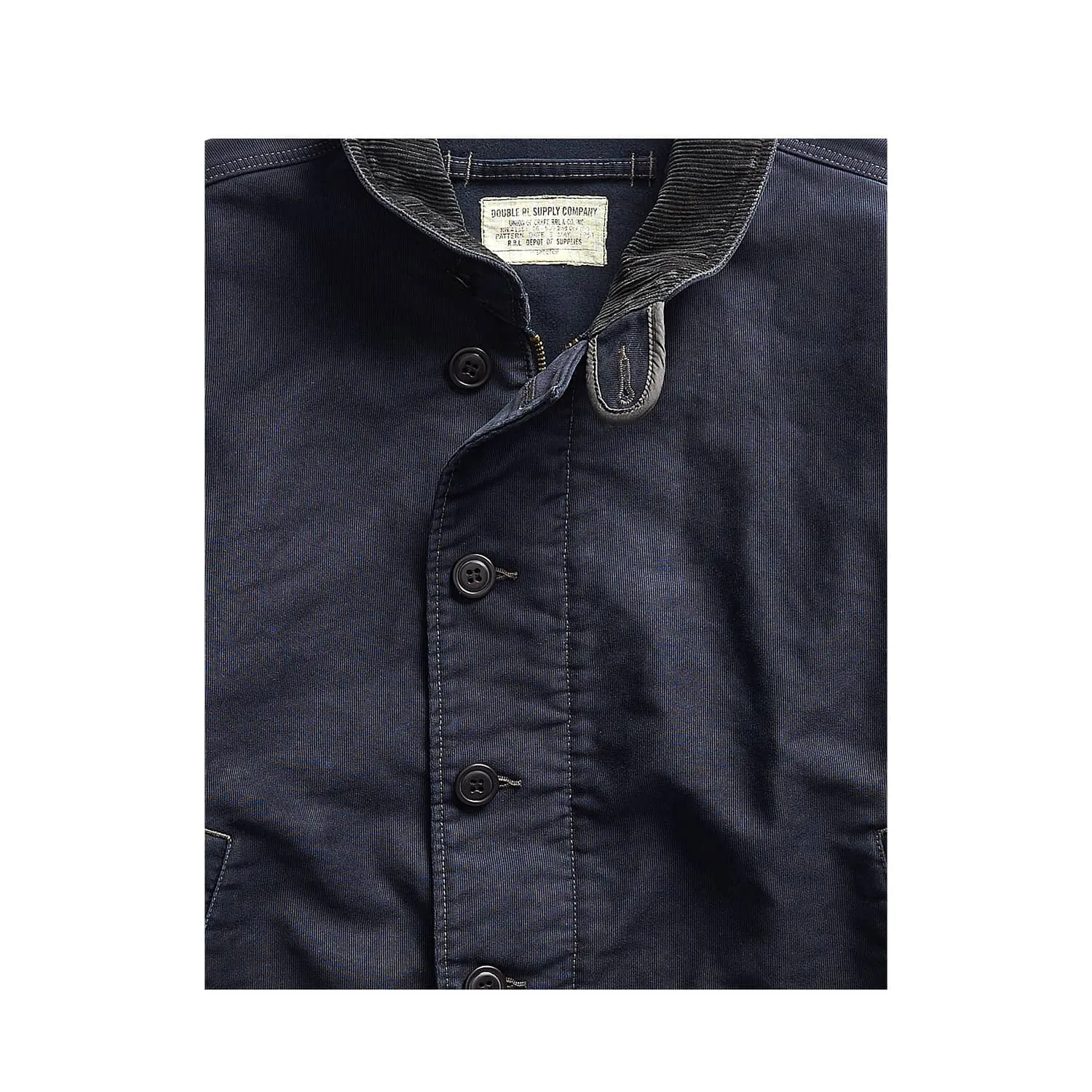 Dark Navy RRL Jungle Cloth Deck Jacket - Optimized E-commerce Title