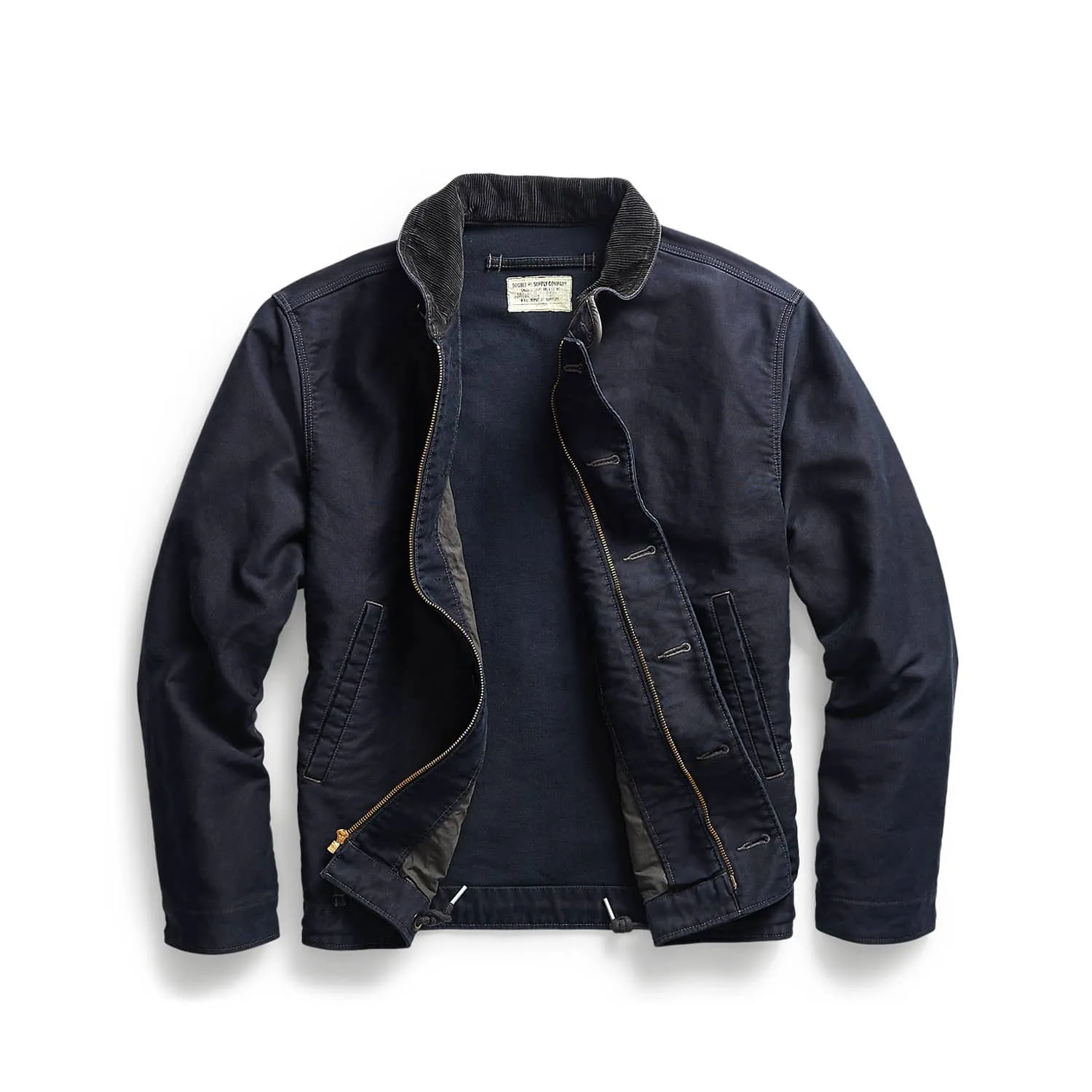 Dark Navy RRL Jungle Cloth Deck Jacket - Optimized E-commerce Title