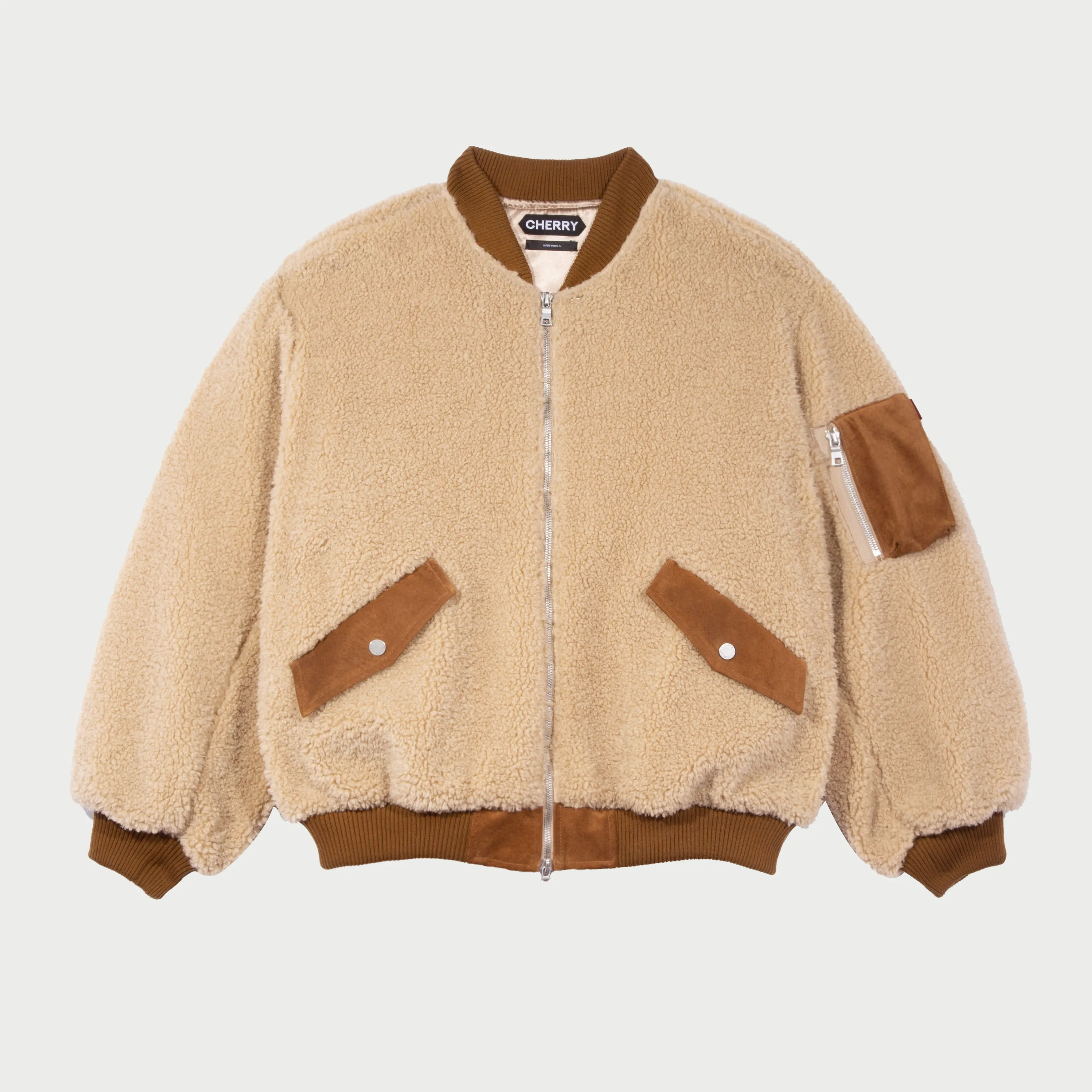 Sherpa Bomber Jacket (Natural)