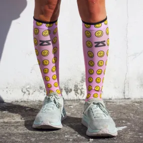 Smiley Faces Compression Socks (Knee-High)