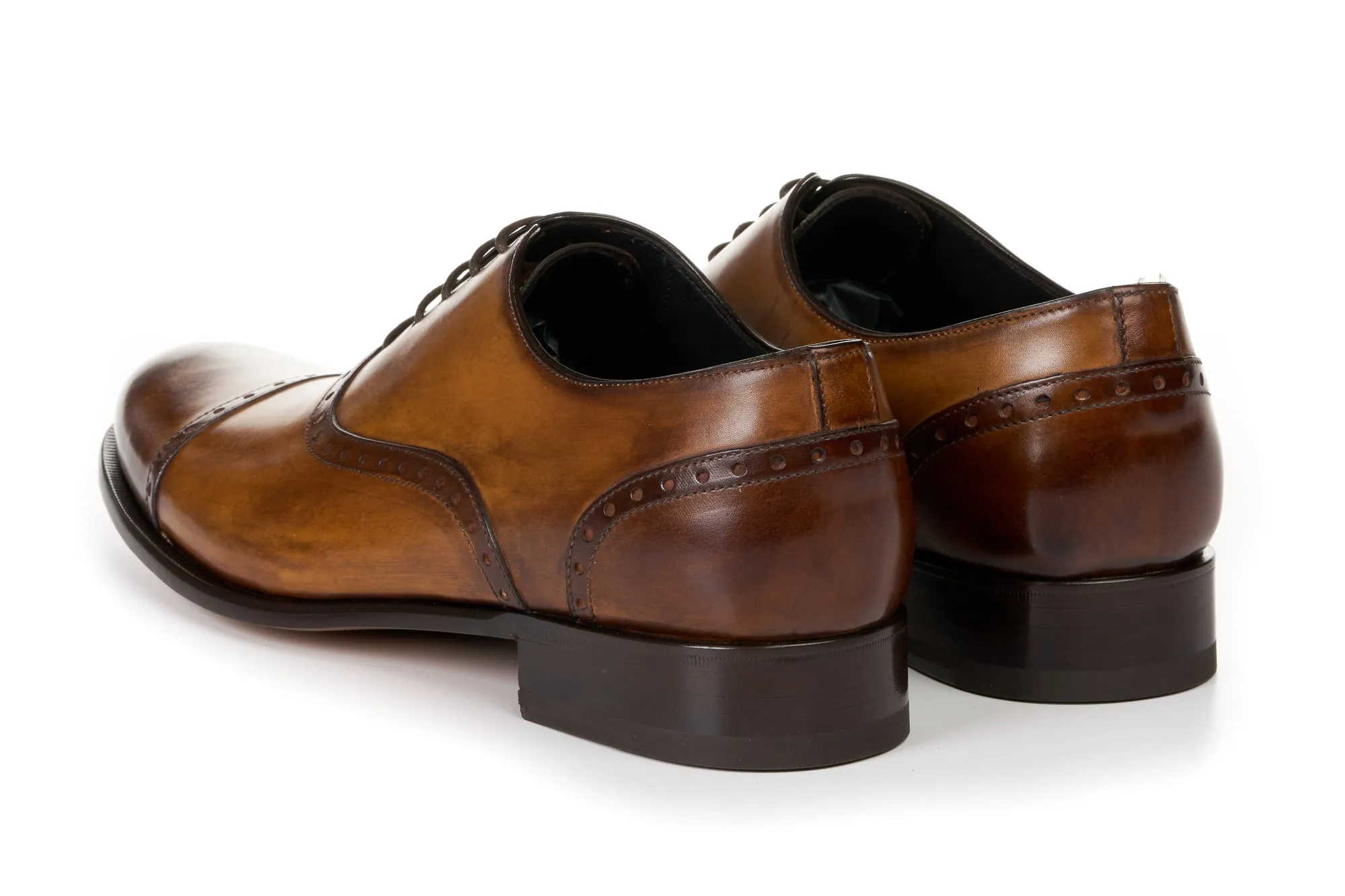 The Brando Semi-Brogue Oxford - Tobacco