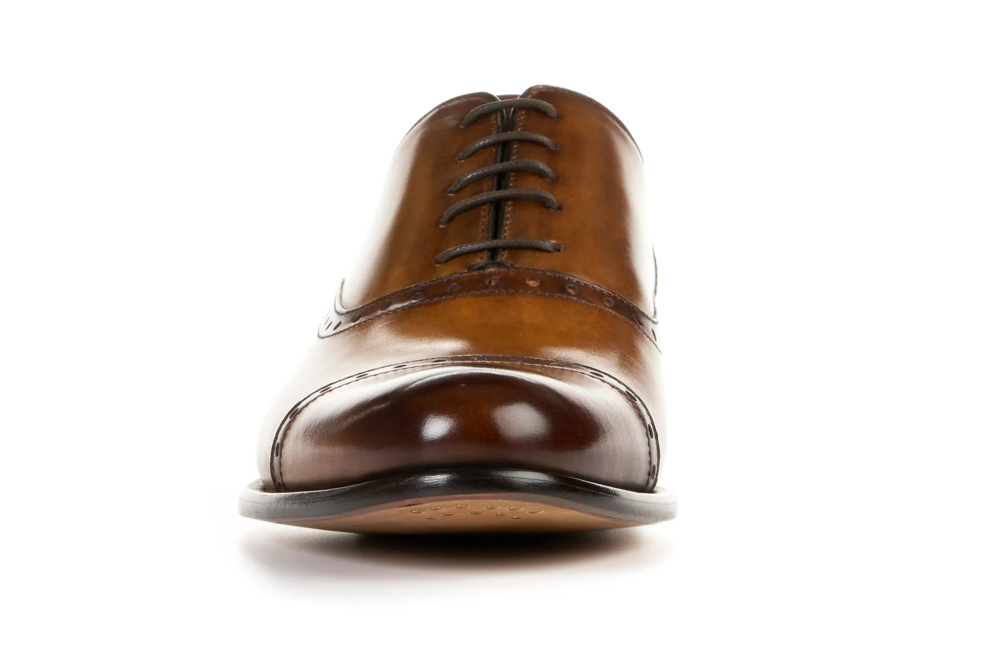 The Brando Semi-Brogue Oxford - Tobacco