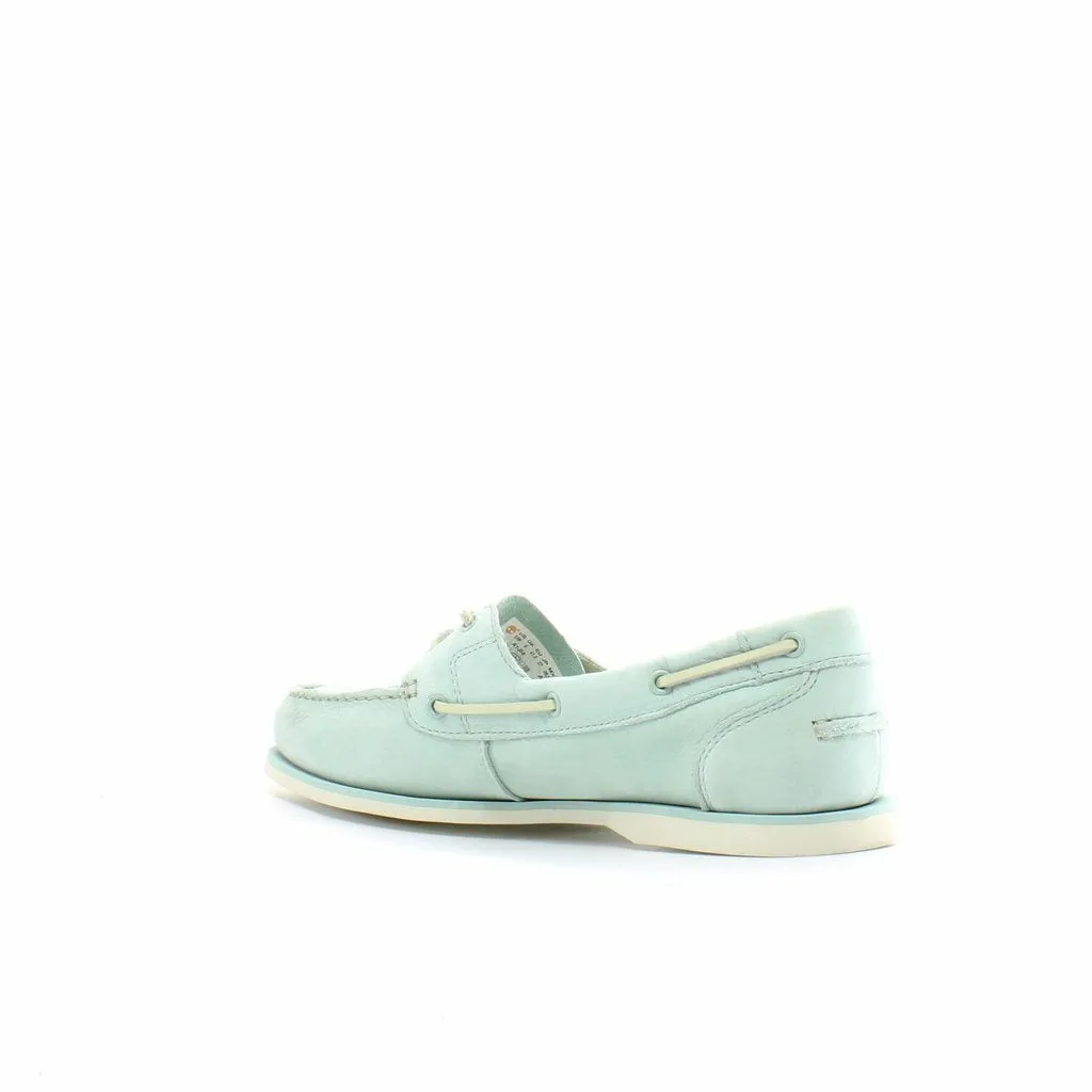 Timberland Earthkeepers Classic Deck Green Leather Womens Boat Shoes A1JI4 Z39B