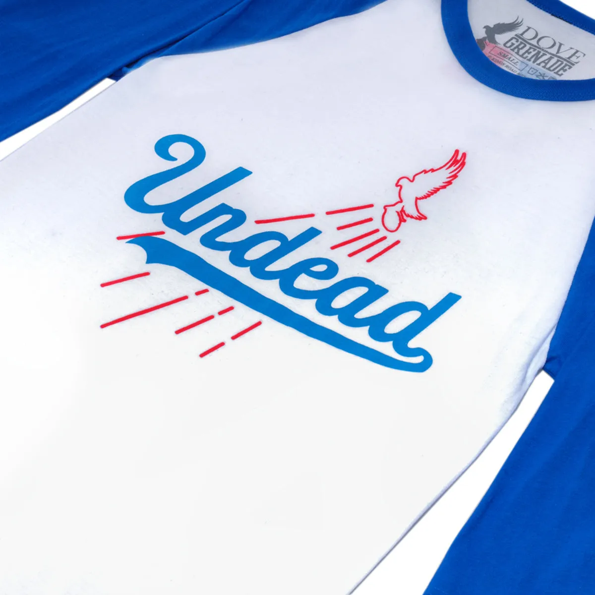 Undead Baseball Raglan (White/ Royal)