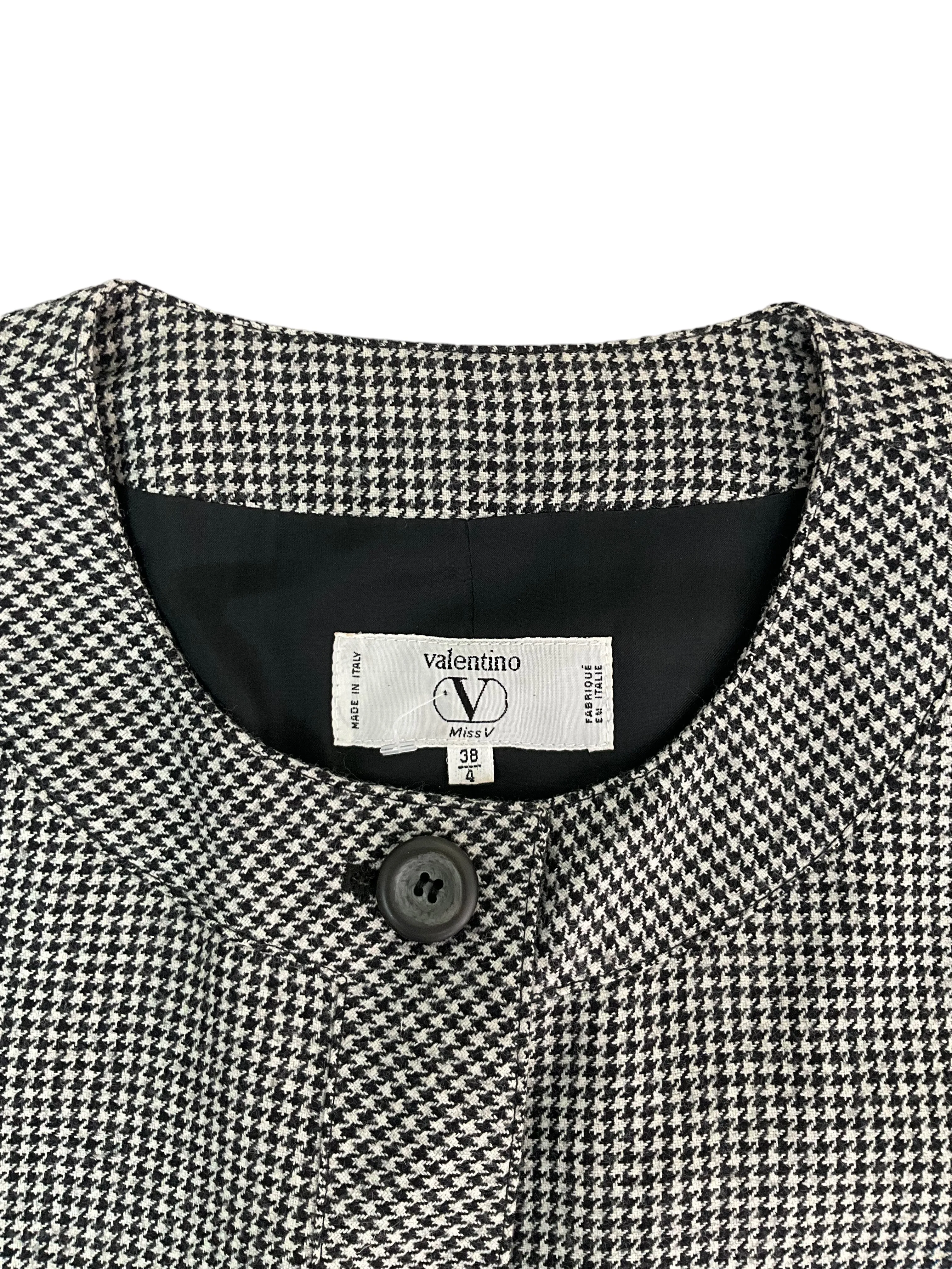 Vintage Houndstooth Valentino Jacket Size S