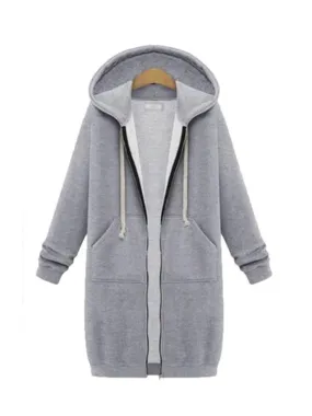 Winter Again Full Zipper Hooded Sweatshirt